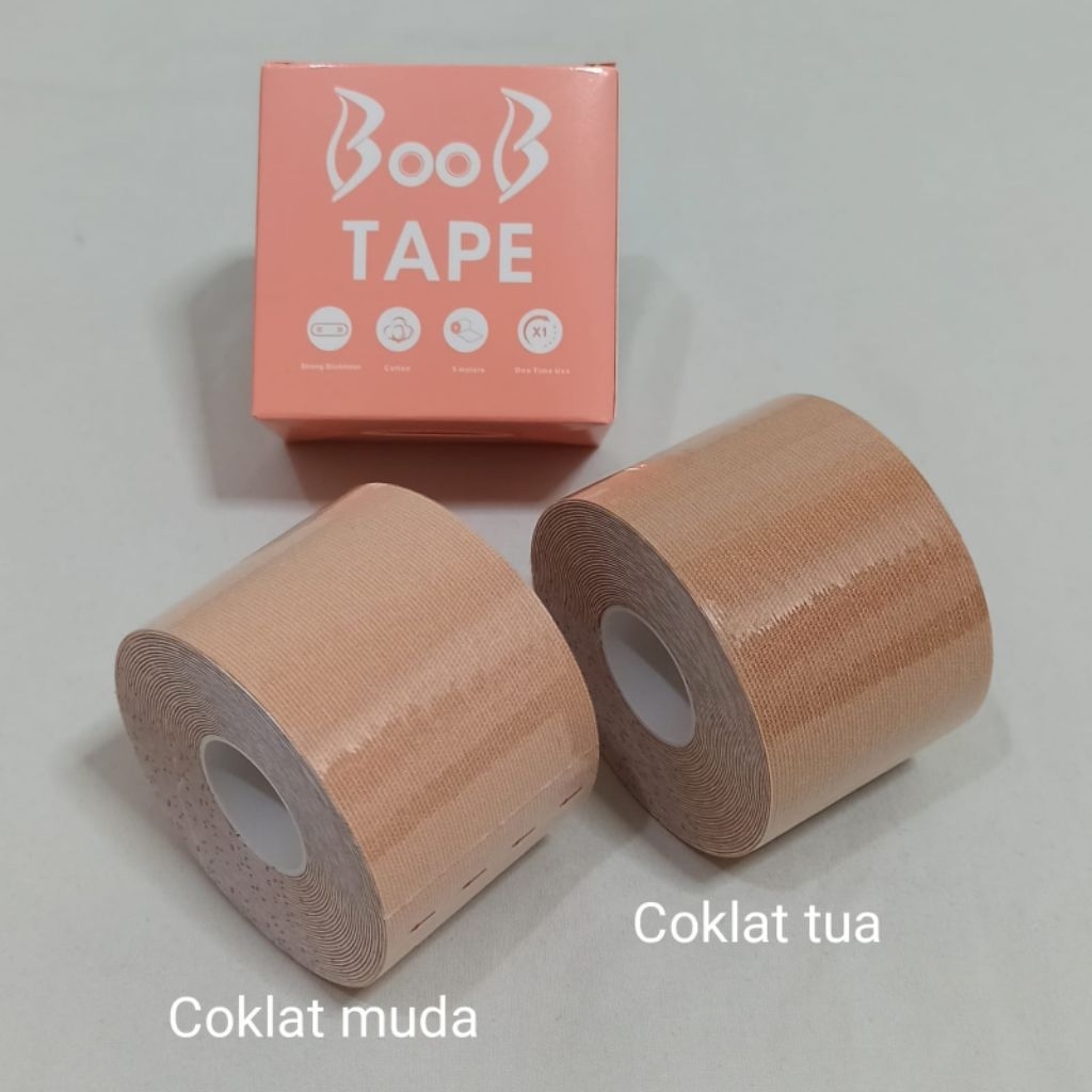 Bra Tape / Body Tape Cotton Katun Elastis Kain Berperekat Plester Badan