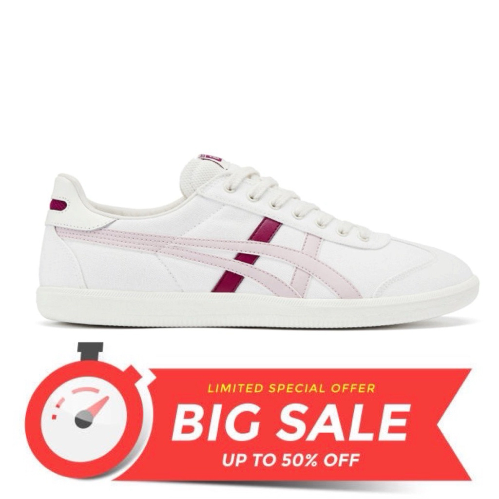 Separu Sneakers Wanita Onitsuka Tiger Tokuten White pink maroon