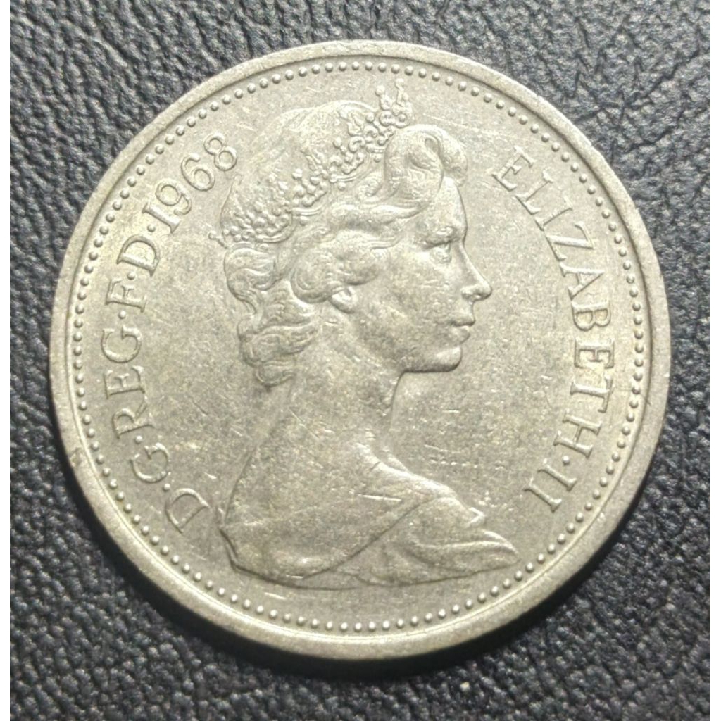 Koin Asing Inggris 5 pence