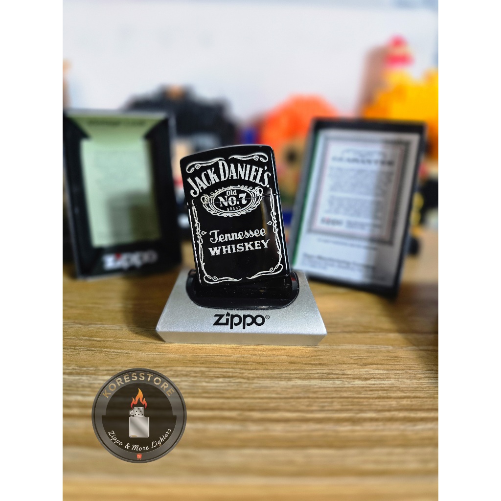 ZIPPO ORIGINAL JACK DANIEL WITH SEAL ORANGE