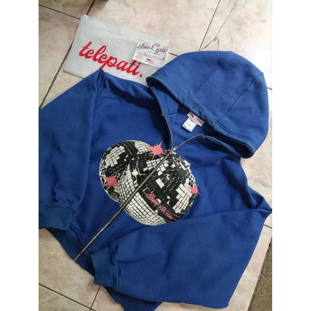 Telepati shine for you zip hoodie