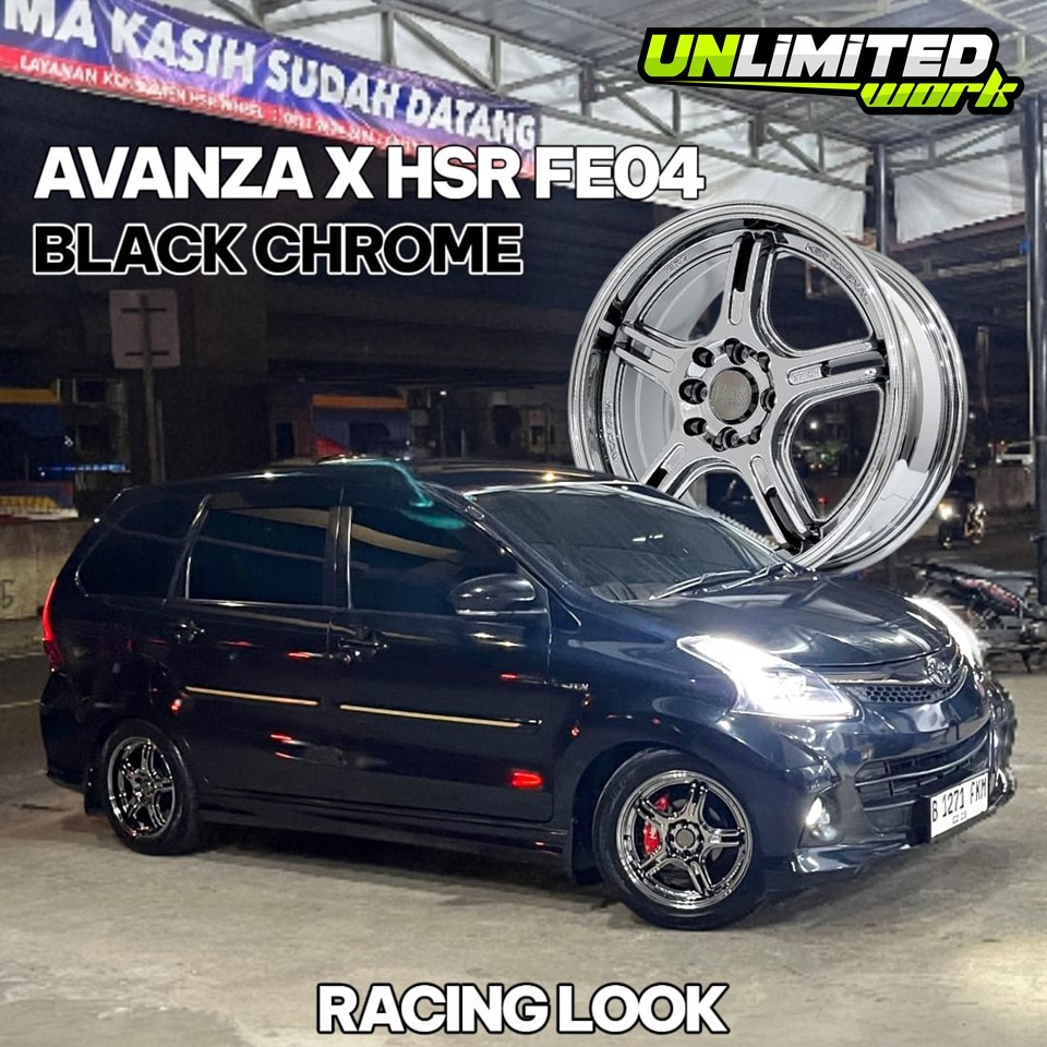 Velg Racing Avanza HSR Fe04 R15 Tampilan Rata Body Lebih Sporty Rata Body Termurah Ring 15