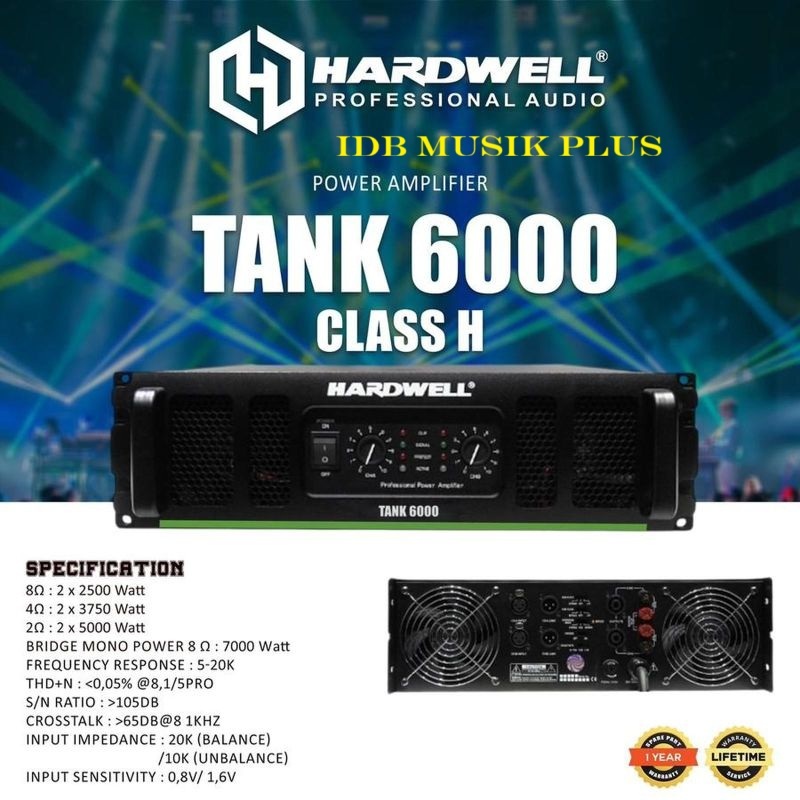 Power Ampli Class H Hardwell TANK6000 TANK 6000 Original