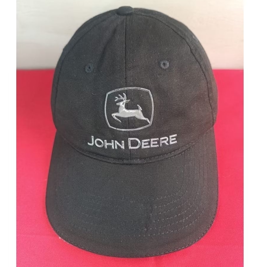 Topi Baseball Hitam John Deere Original