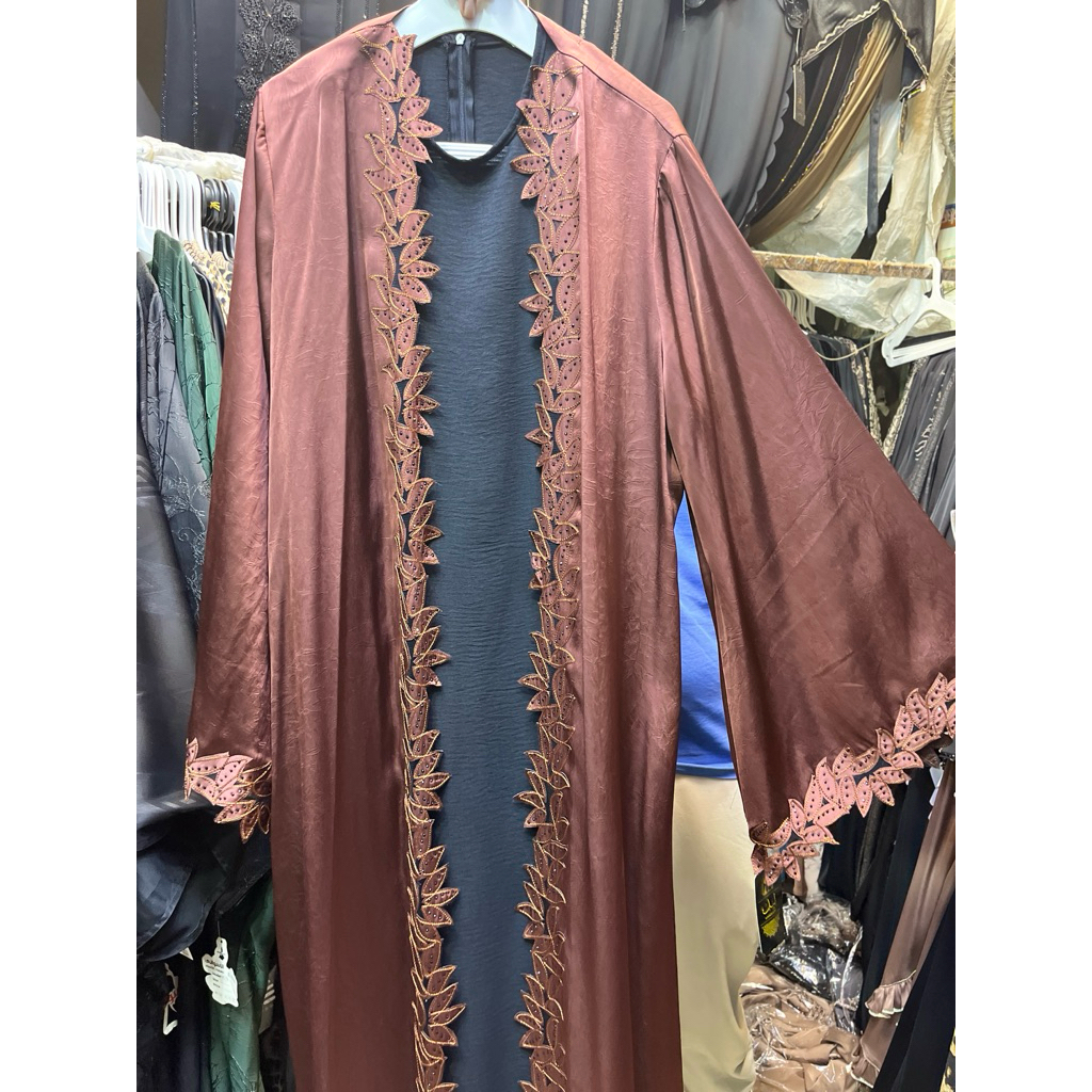 Abaya Wanita Dewasa Mesir Inner Outer Free Pashmina original Premium