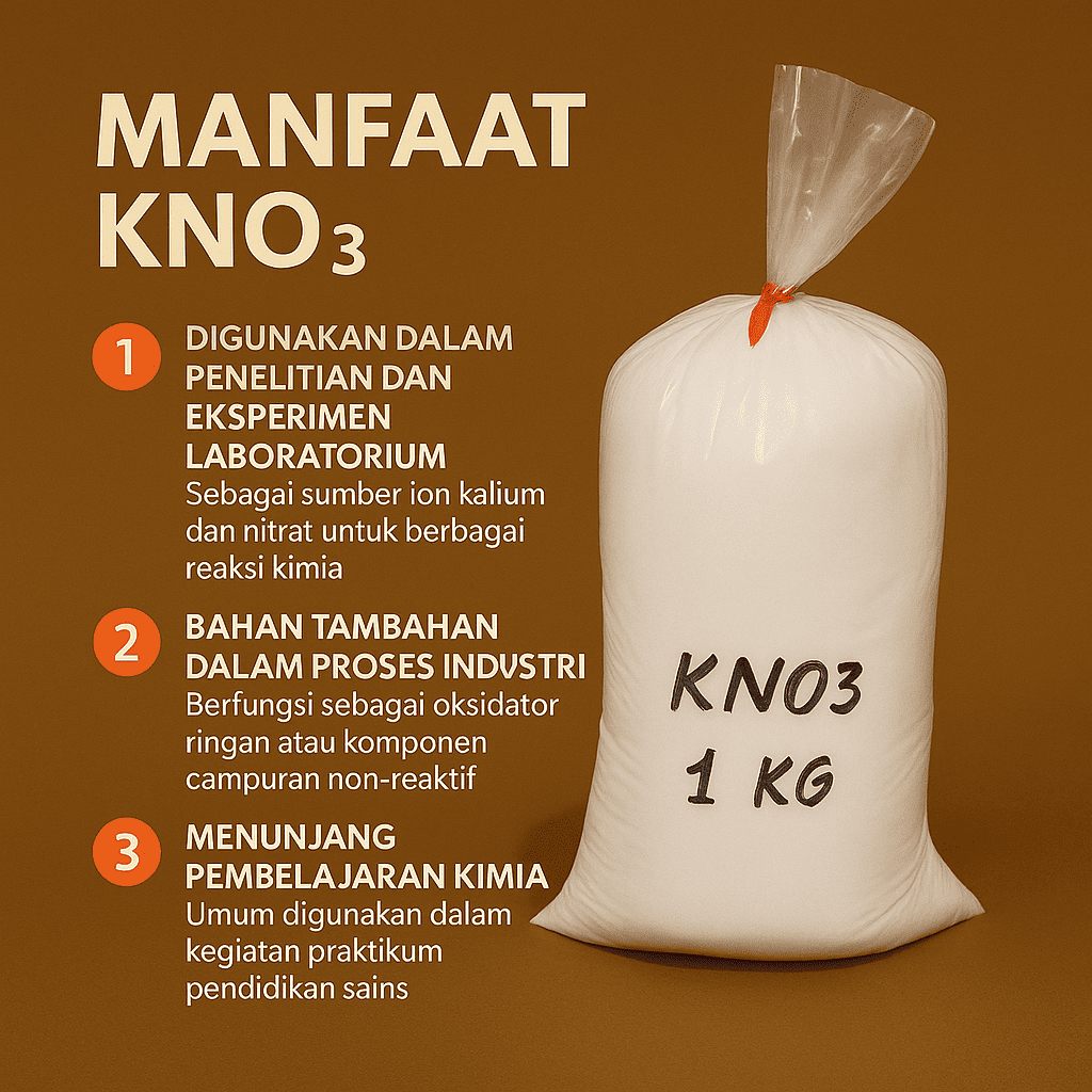 Pupuk KNO3 (kalium nitrat) KNO3 Putih 1Kg / Pupuk Kalium 1 Kg / Potasium Nitrat 1 Kg