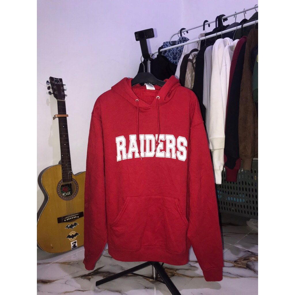 hoodie jerzees merah