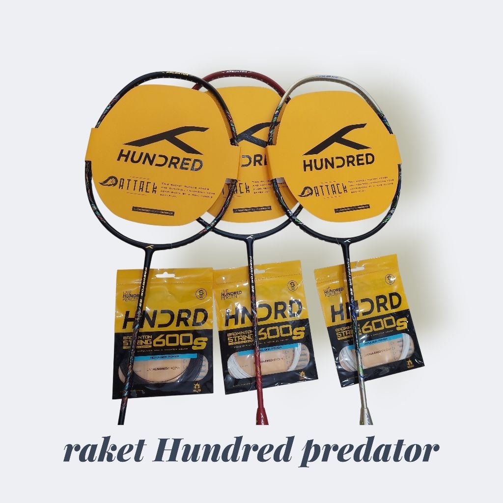 Raket Badminton Hundred Predator 82 Extreme / Predator 82