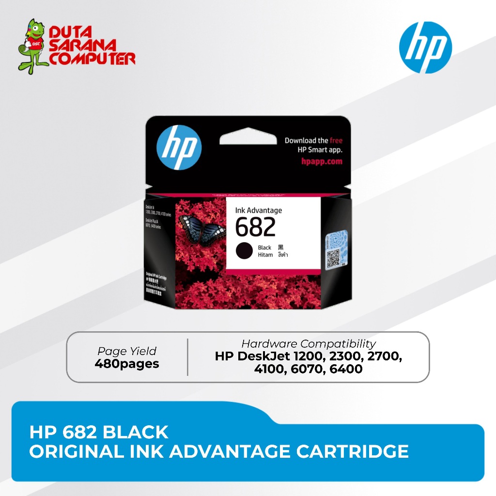 HP Tinta Cartridge HP 682 Black 1216 2335 2336 2337 2775