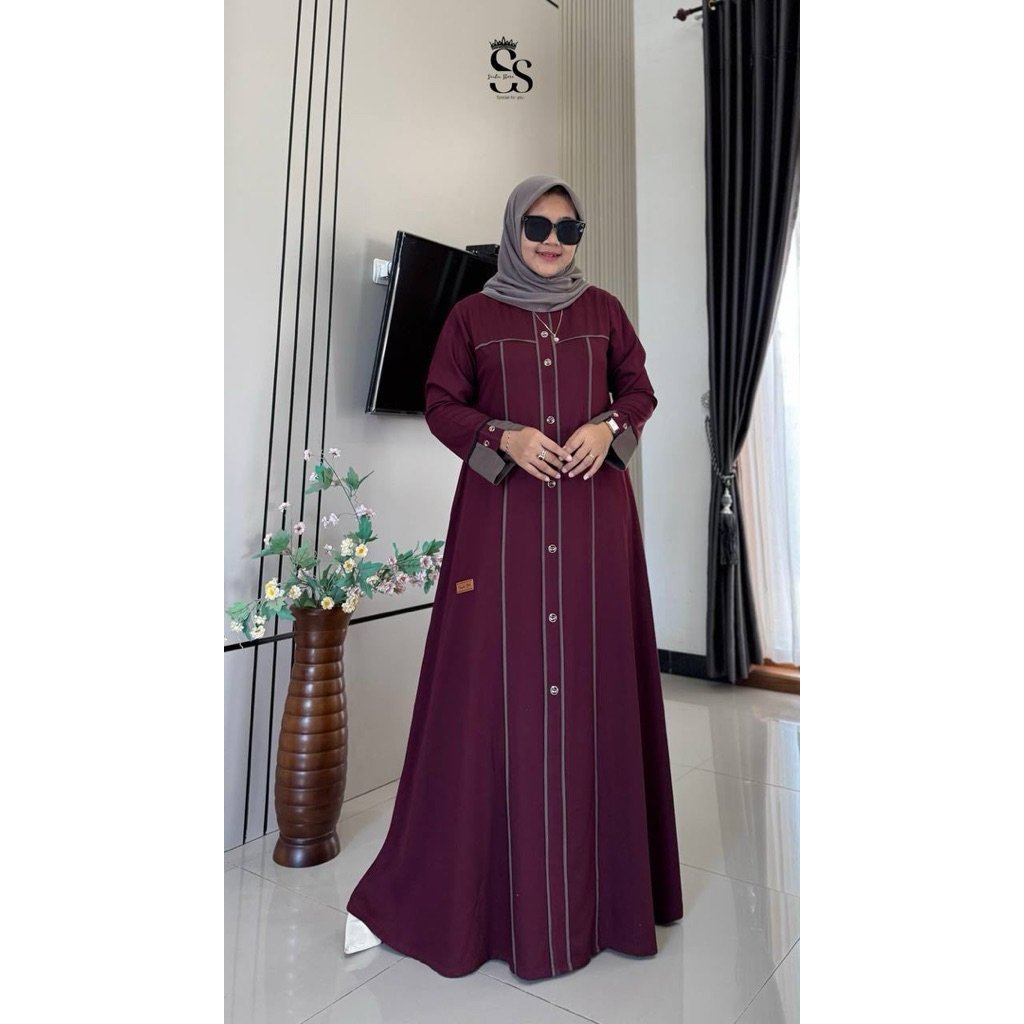 SAULINSTORE launching terbaru/gamis twill uniqlo ori/saulin store ori/dress saulin ori/gamis saulin 