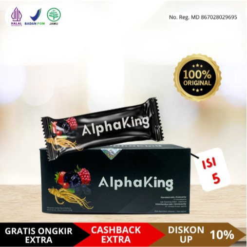 Alpha King Herbal Asli – Daya Tahan Tubuh & Vitalitas Pria Wanita Aman untuk Jantung