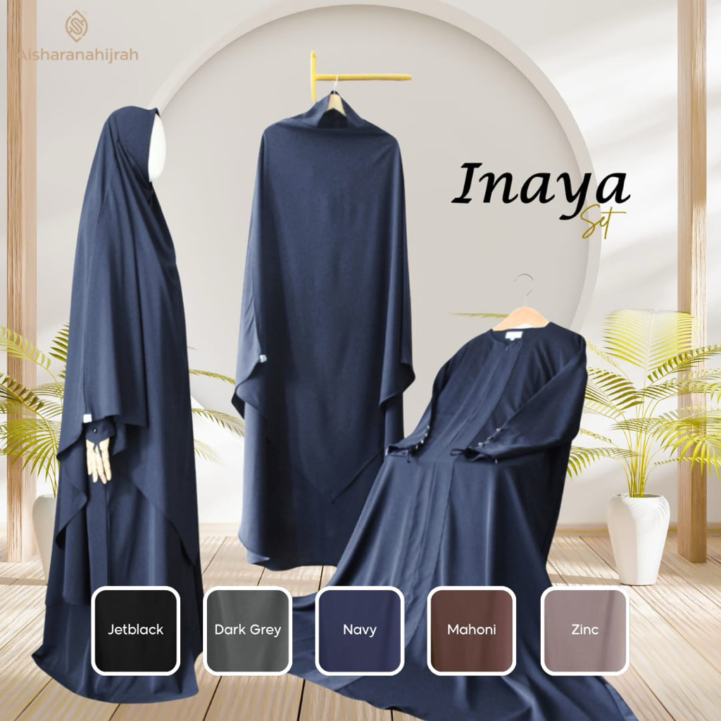 AISHARANA || PO || INAYA SET (Set Gamis+FK+Cadar)  (Fortaleza)