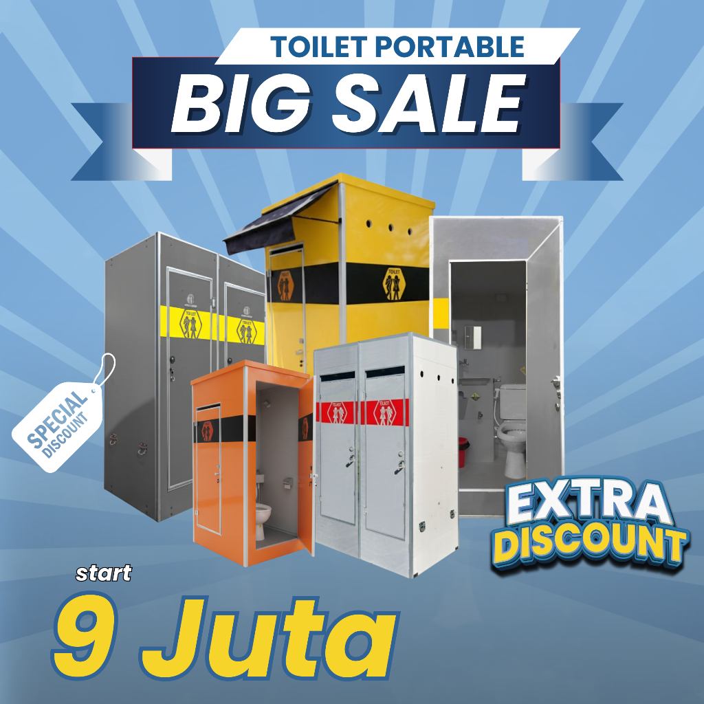 TOILET PORTABLE | TOILET PORTABLE MURAH | TOILET PORTABLE WC DUDUK WC JONGKOK | TOILET DISKON MURAH 