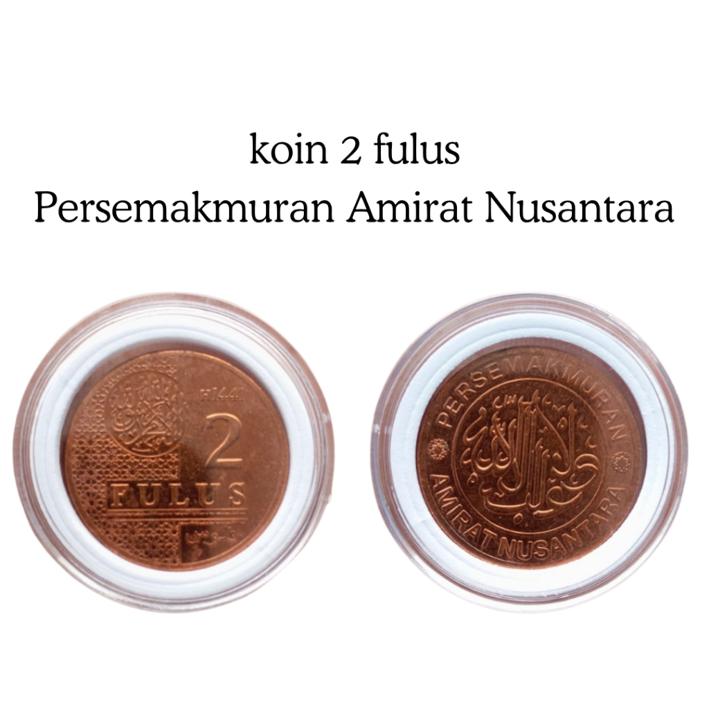 koin tembaga 2 fulus wakala persemakmuran amirat nusantara untuk koleksi sudah dibersihkan