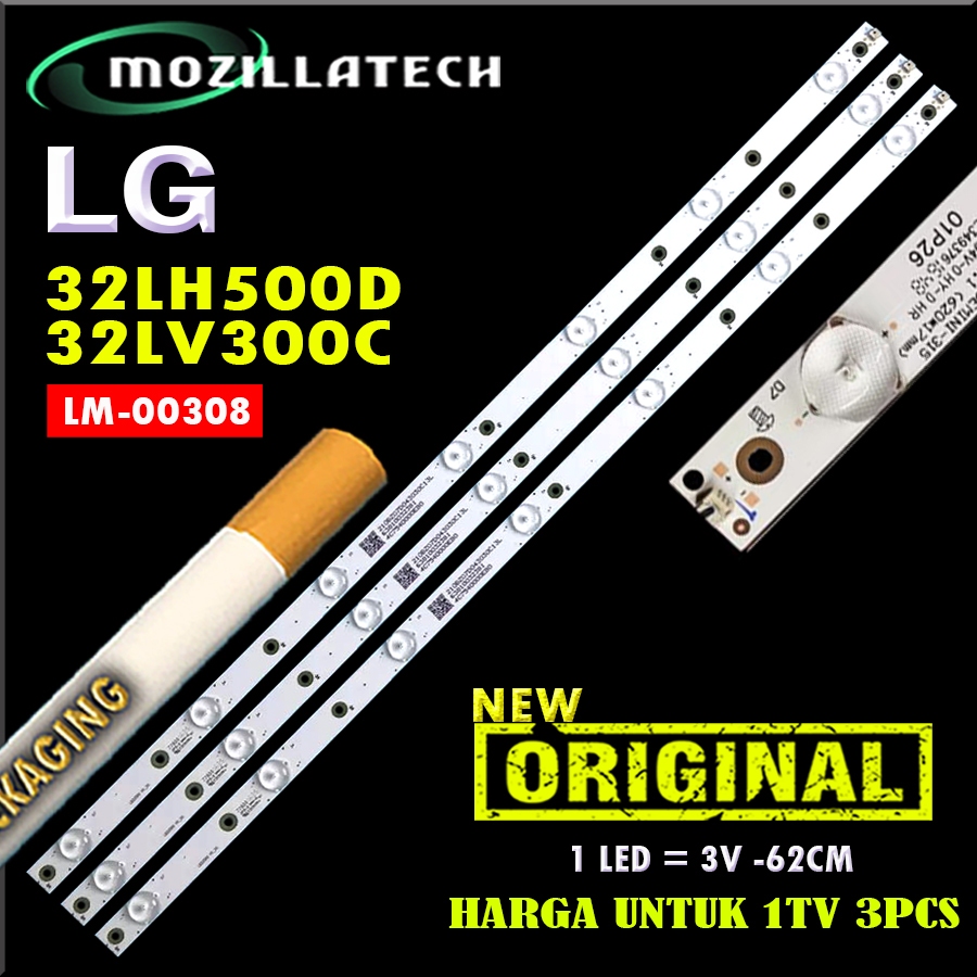 BACKLIGHT LG 32LH500D 32LV300C 32LV300 32LH500 32LJ500D 32LJ500 LAMPU BACKLIGHT LG 32LH500