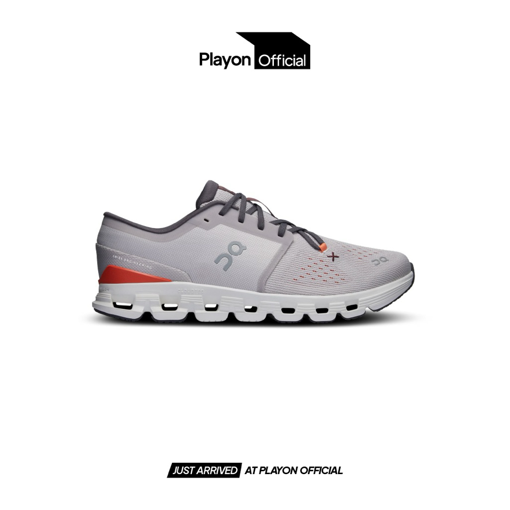 Sepatu On Cloud X 4 Silver Flame Original BNIB