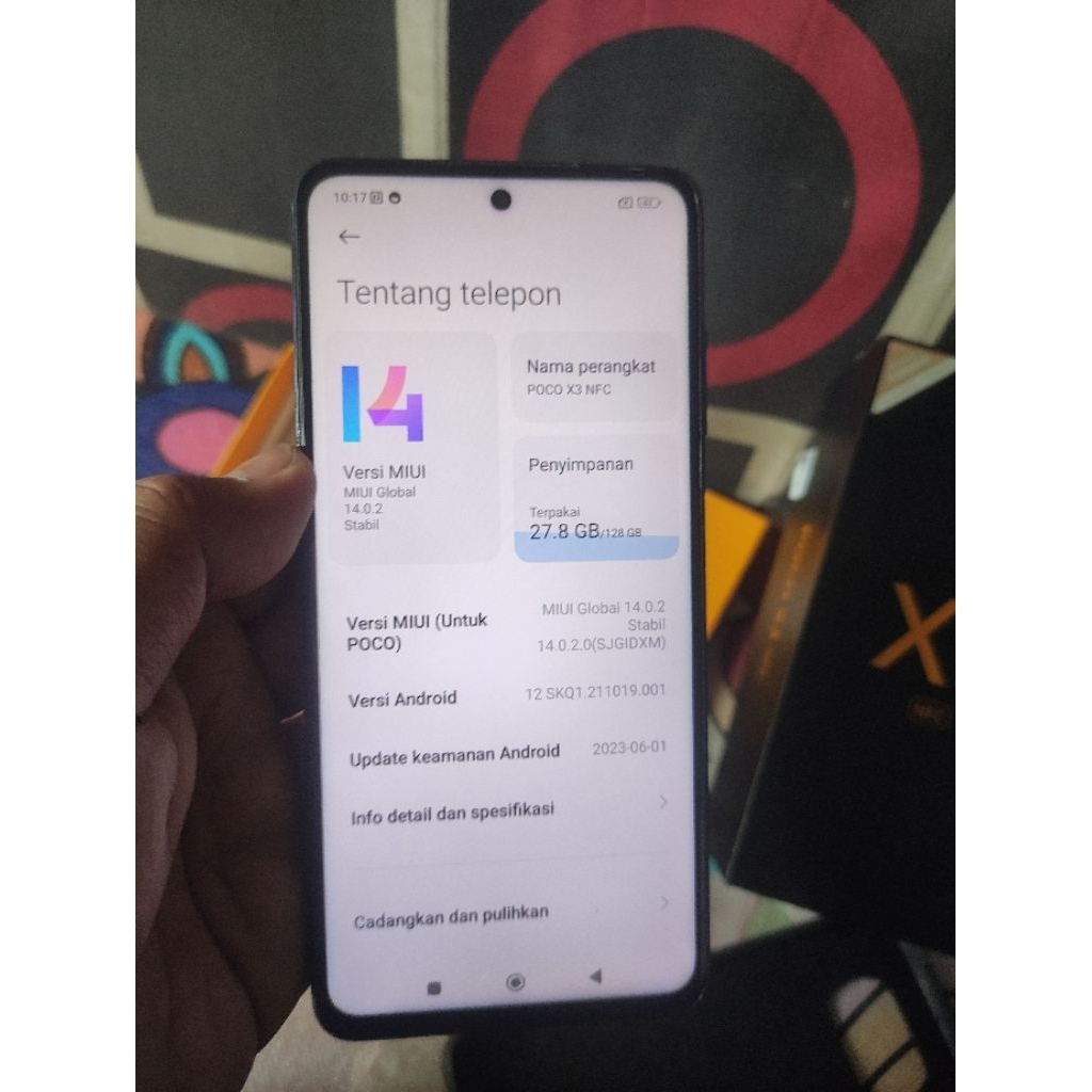 lcd poco x3 copotan ori