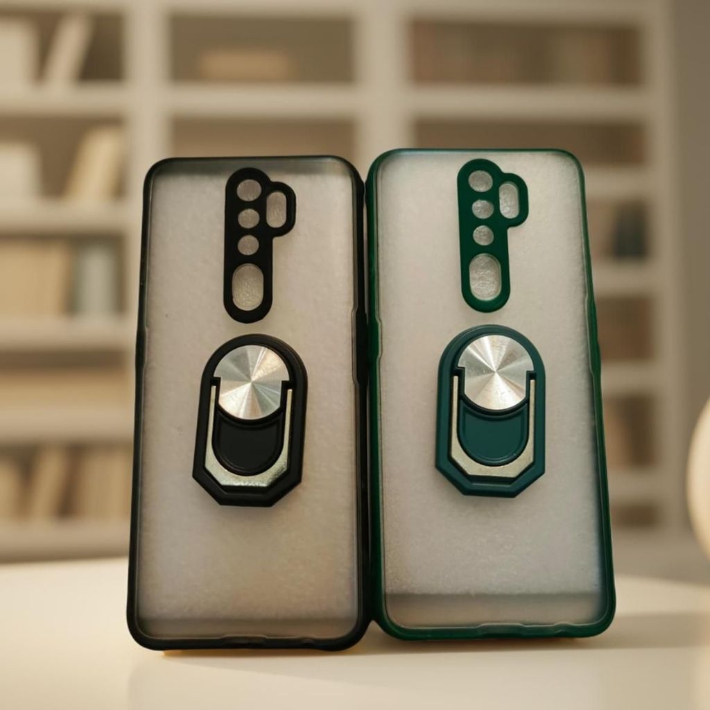 Obralll Cuci Gudang Case Oppo A5 2020 / A9 2020 PRO RING JAZZ SERIES Clear Bening  Casing Pelindung 