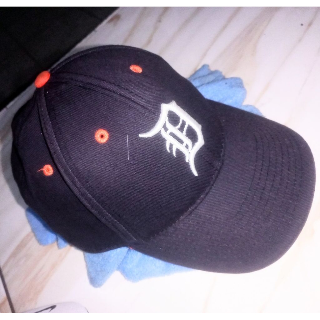 Topi Simple Caps Original MLB team inisial D vintage Baseball