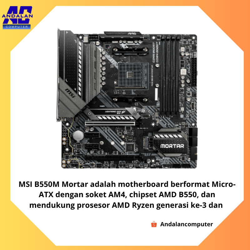 Motherboard B550M mortar MSI AMD