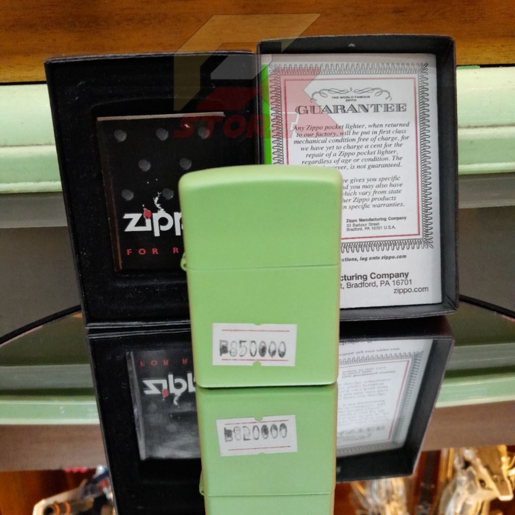 zippo lighter / pemantik api 21122 lemon lime