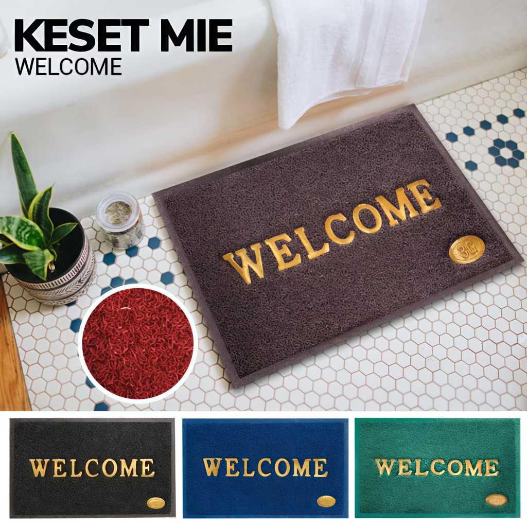 Kesed Keset Karet Keset Welcome Keset Karet Karpet PVC Mie Bihun Keset Mie PVC Coil Welcome Anti Sli