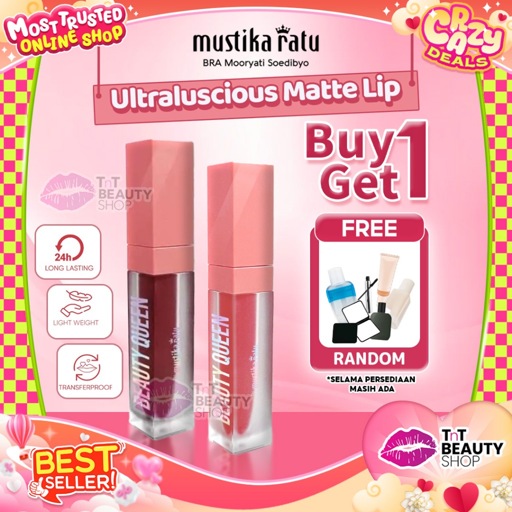 Beauty Queen Ultraluscious Matte Lip Cream Mustika Ratu | TnT Beauty Shop