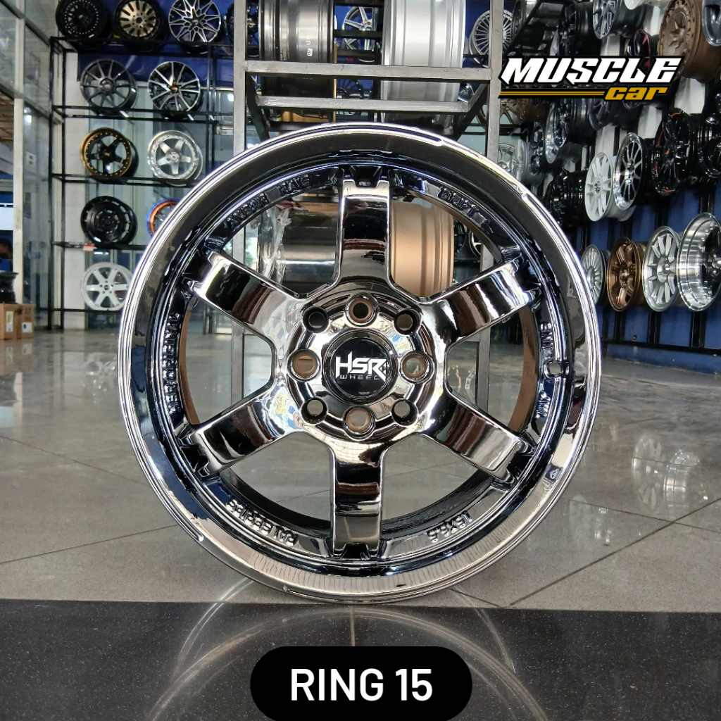 velg mobil avanza xenia ring 15 baut 4 BLACK CHROME untuk mobil avanza xenia kijang brio agya calya 