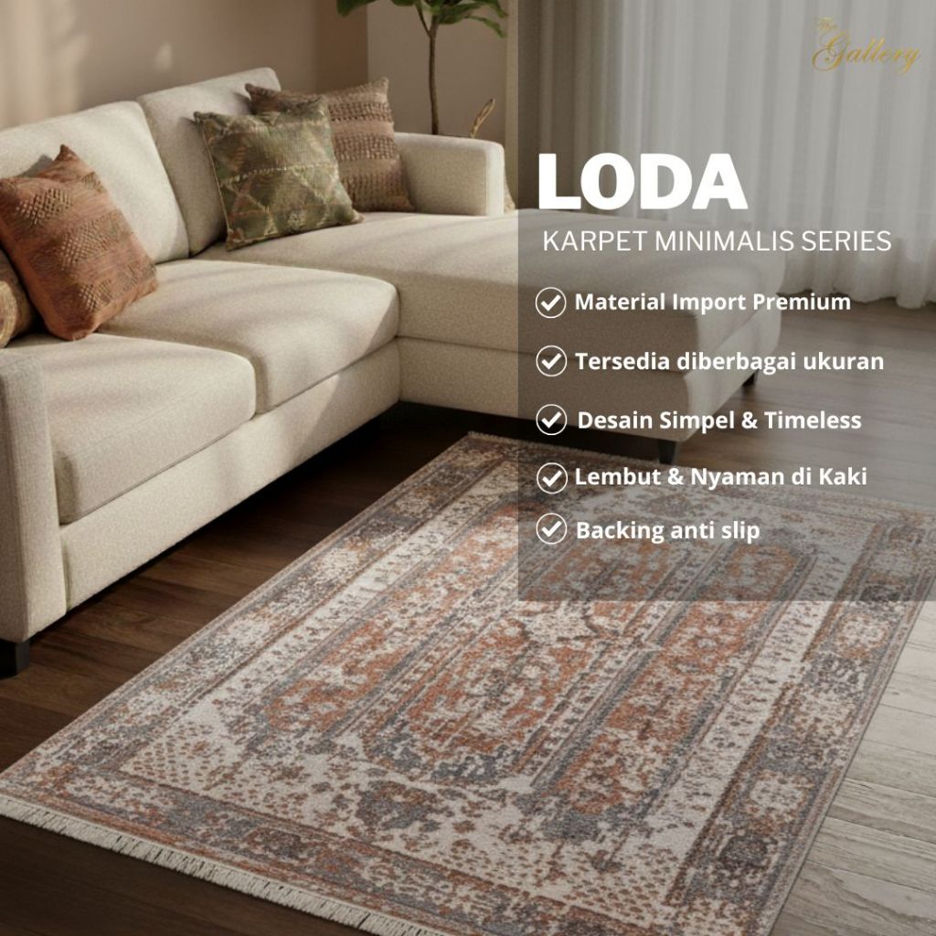 Karpet Lantai LODA Import Turki – Motif Minimalis Modern