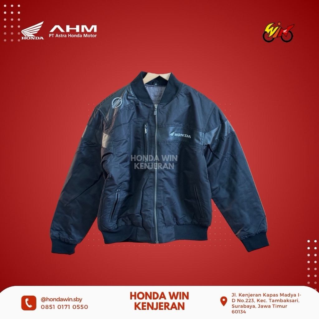 Jaket Sepeda Motor Vario 125 esp Honda ASLI hitam