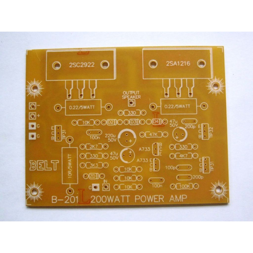 PCB power amplifier sanken 200 watt mono