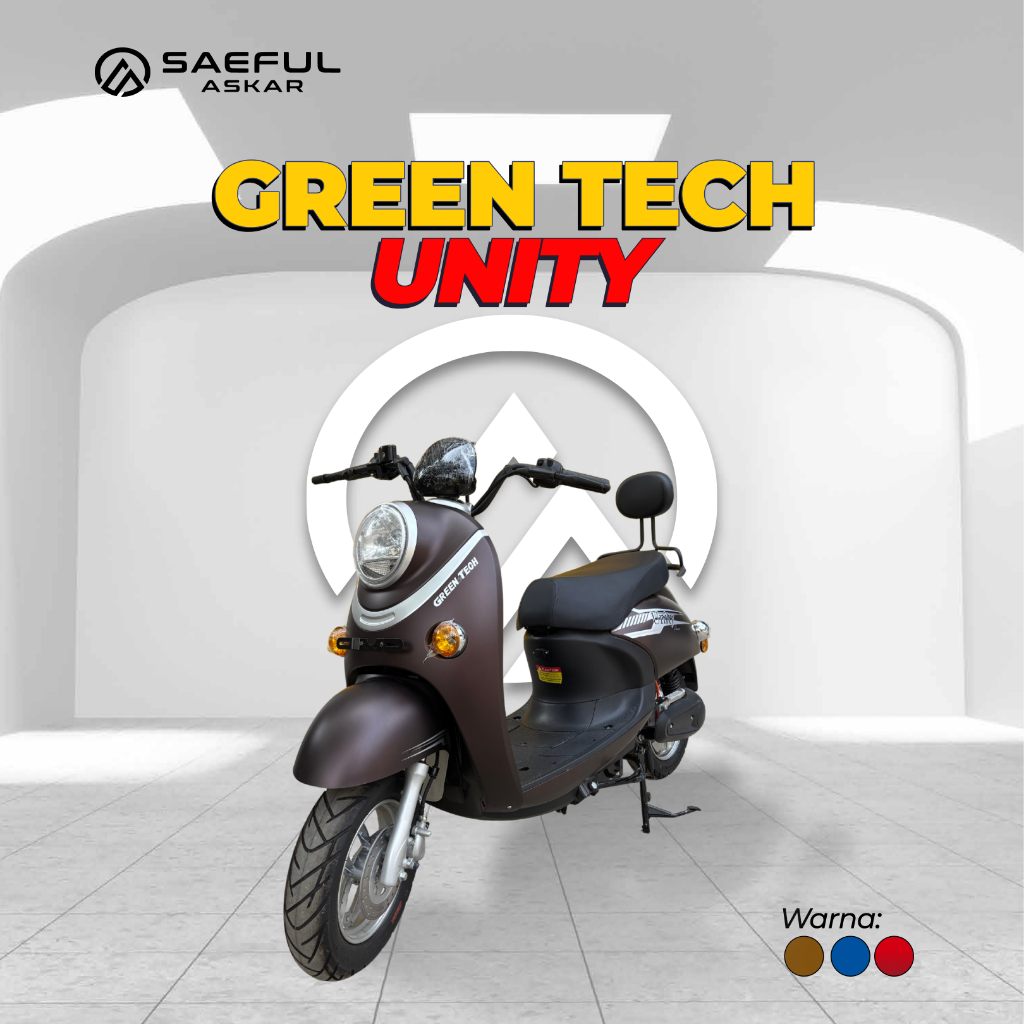 Green Tech Tipe Unity Motor Listrik Bisa Urus BPKB 1500W 60V20Ah