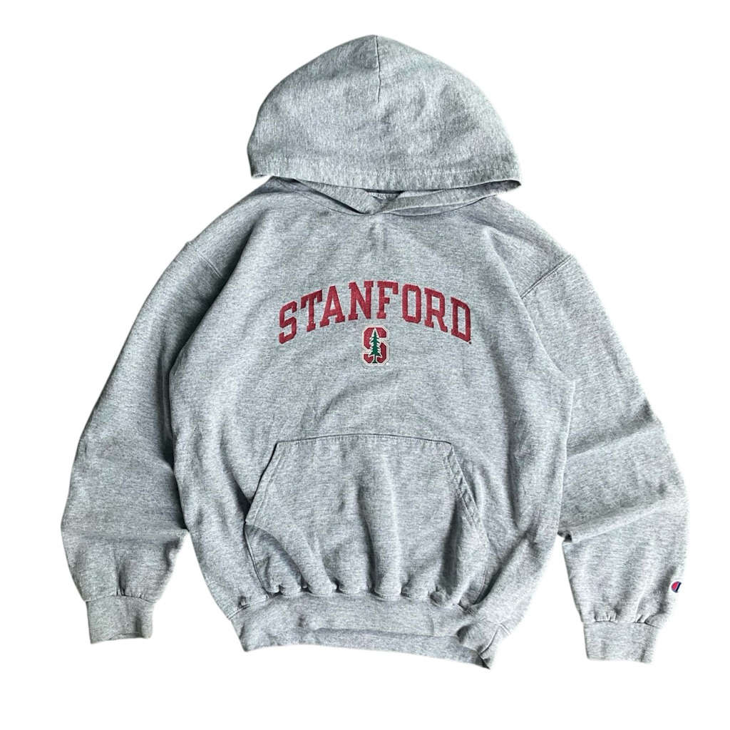 Y2K Champion Hoodie Stanford Grey