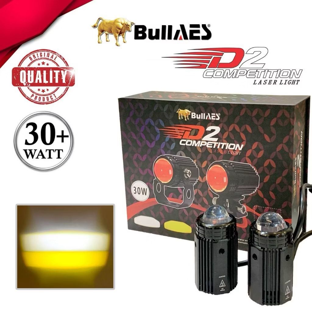 Lampu Tembak D2 Laser Competition 30 Watt BULLAES Motor Mobil Laser Sorot