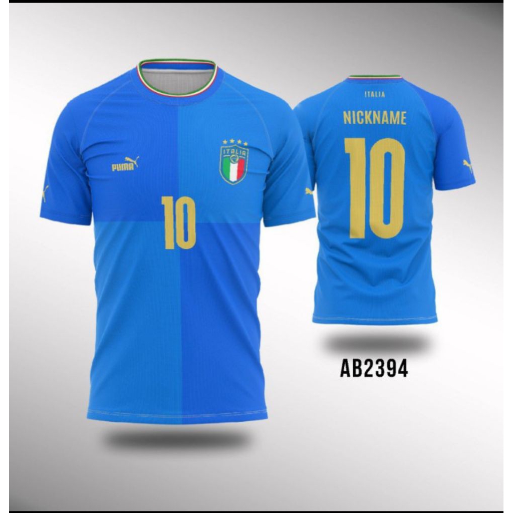Jersey Bola Timnas Italia 2022 Home Dryfit Adem Nyaman