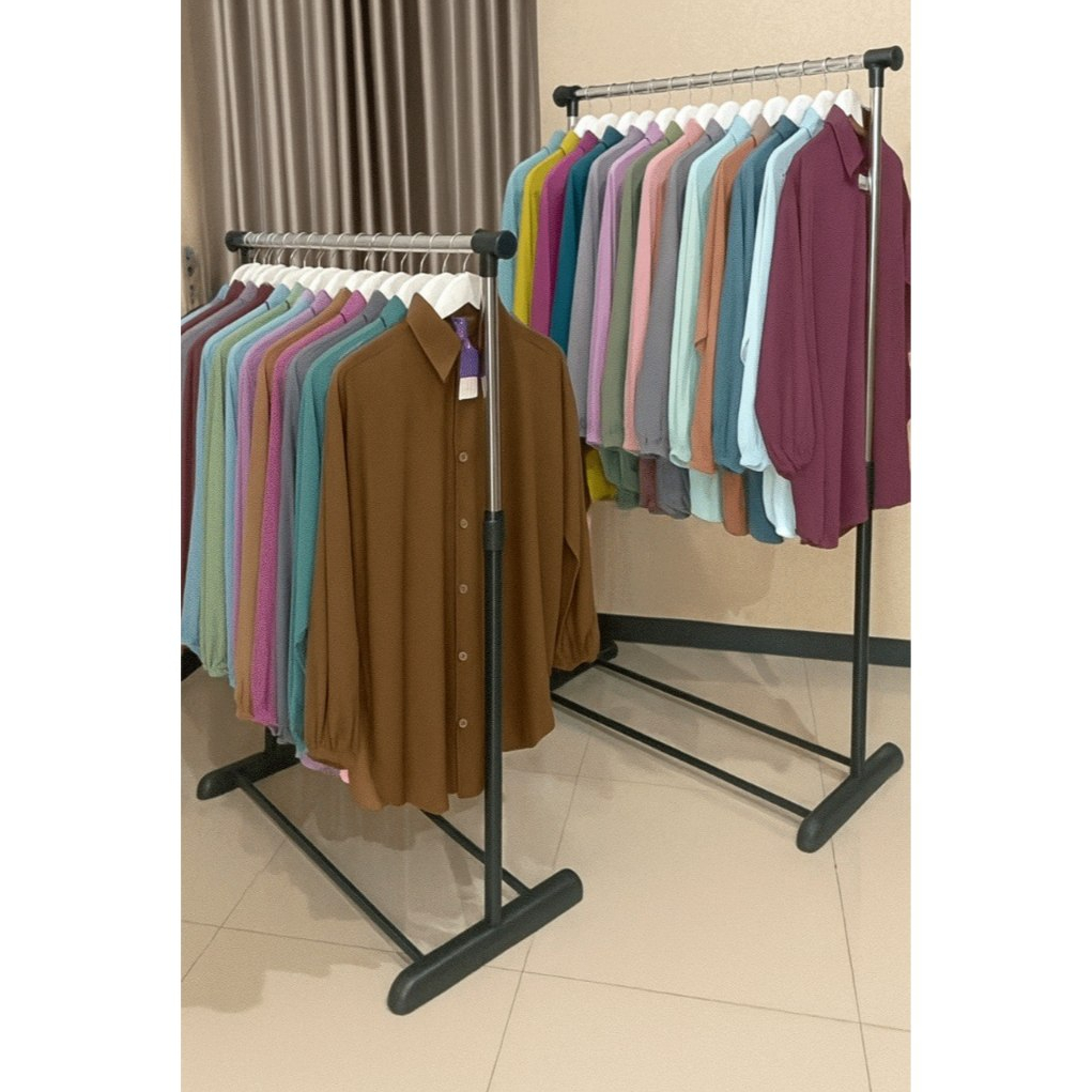 BLOUSE SEMI TUNIK POLOS RAYON PREMIUM LD 120 CM