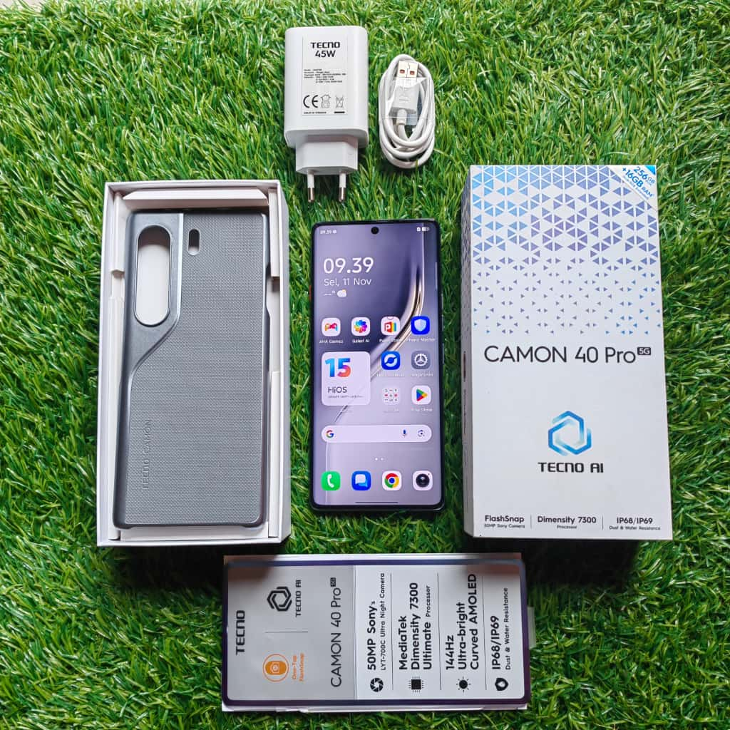 TECNO CAMON 40 PRO 5G SECOND 8/256GB HP SECOND HP SEKEN HP BEKAS HP MURAH