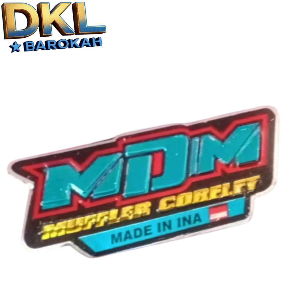 EMBLEM KNALPOT MDM MUFFLER TIMBUL