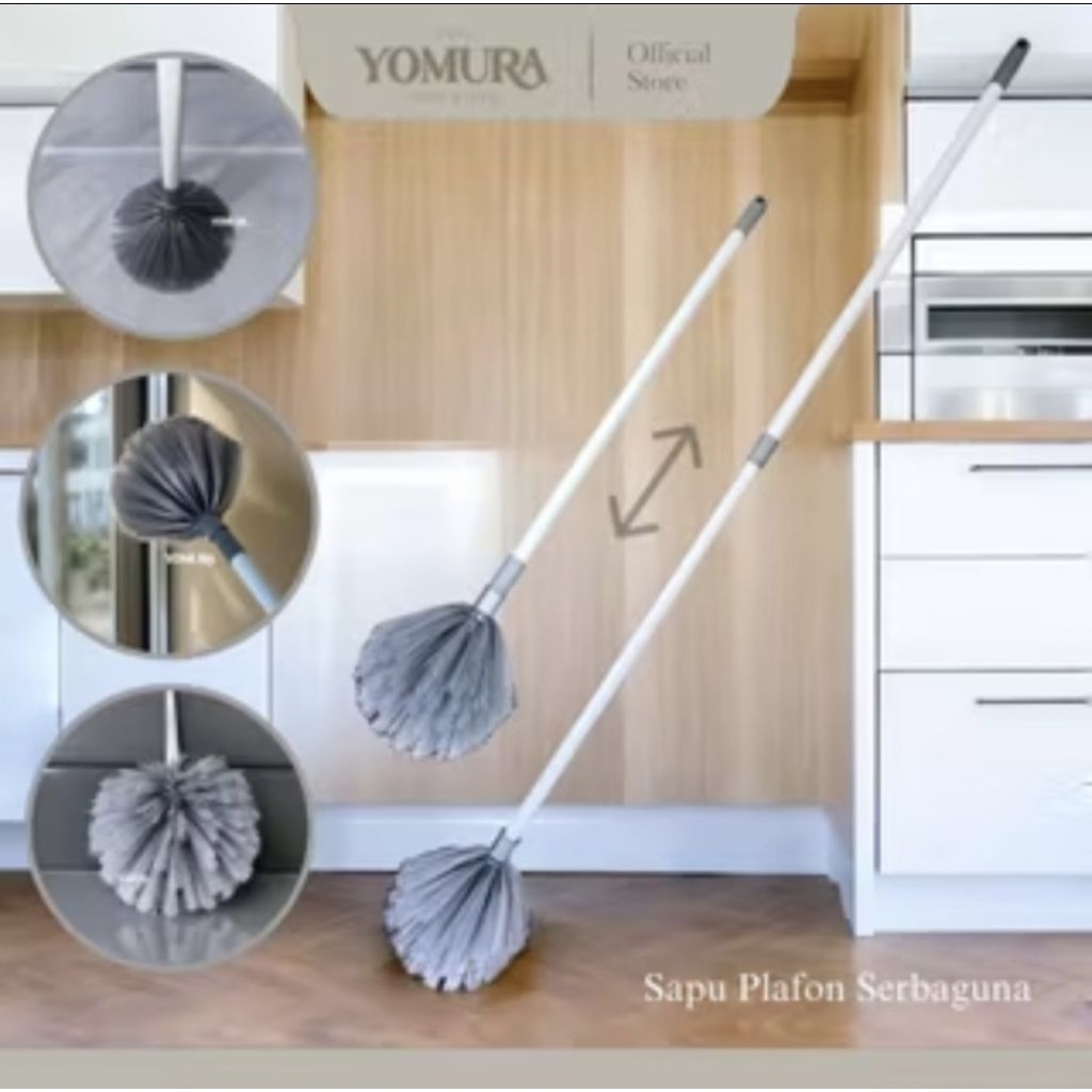 Sikat Sapu Pembersih Langit Plafon Rumah Tembok Sapu Plafon Serbaguna Panjang 128Cm