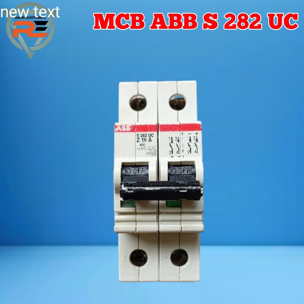 MCB ABB S 282 UC 2PHASE. 16A. KUWALITAS ORIGINAL