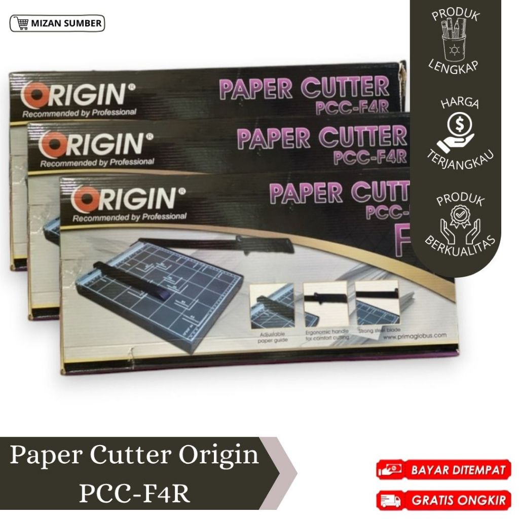 PAPER CUTTER F4 / ALAT PEMOTONG KERTAS / ORIGIN PCC-F4R / PAPER CUTTER FOLIO / COD / GRATIS ONGKIR /