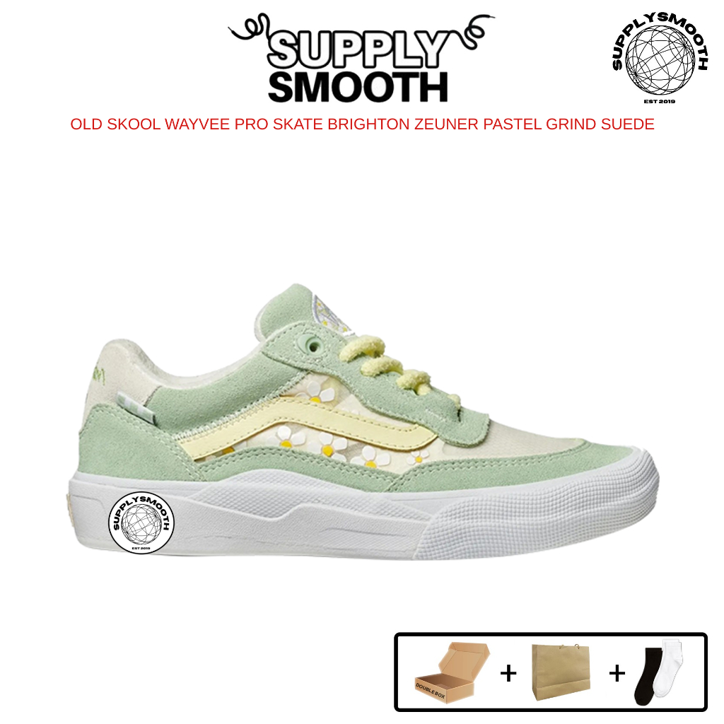 Sepatu Sneakers OLD SKOOL WAYVEE PRO SKATE BRIGHTON ZEUNER PASTEL GRIND SUEDE - SUPPLYSMOOTH