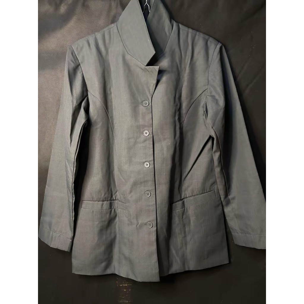 BAJU GURU (PRELOVED) UKURAN S, ABU" TUA HARGA 1 SET ROK