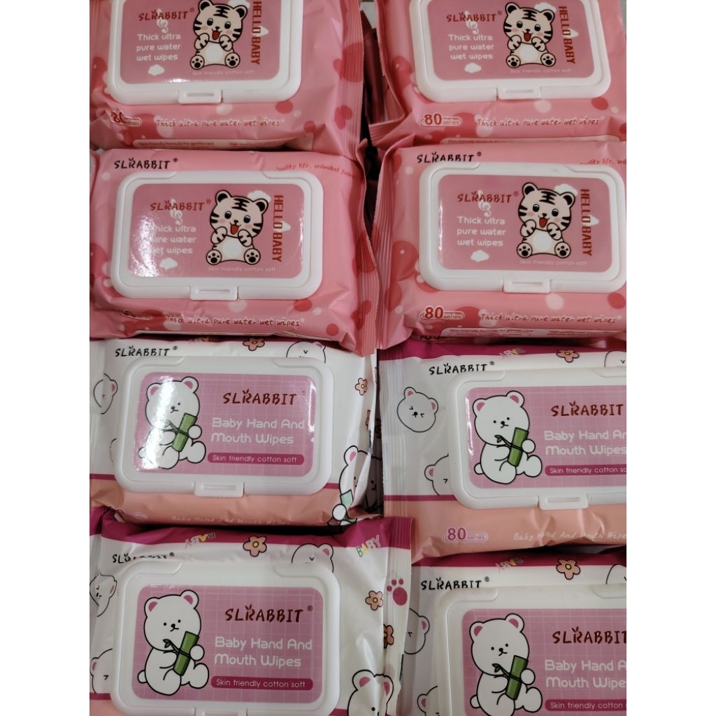 Tisu Basah Bayi 6 Pack Non Alkohol / Tisu Basah Bayi 80 Sheets / Tissue Basah Bayi 6 Pack