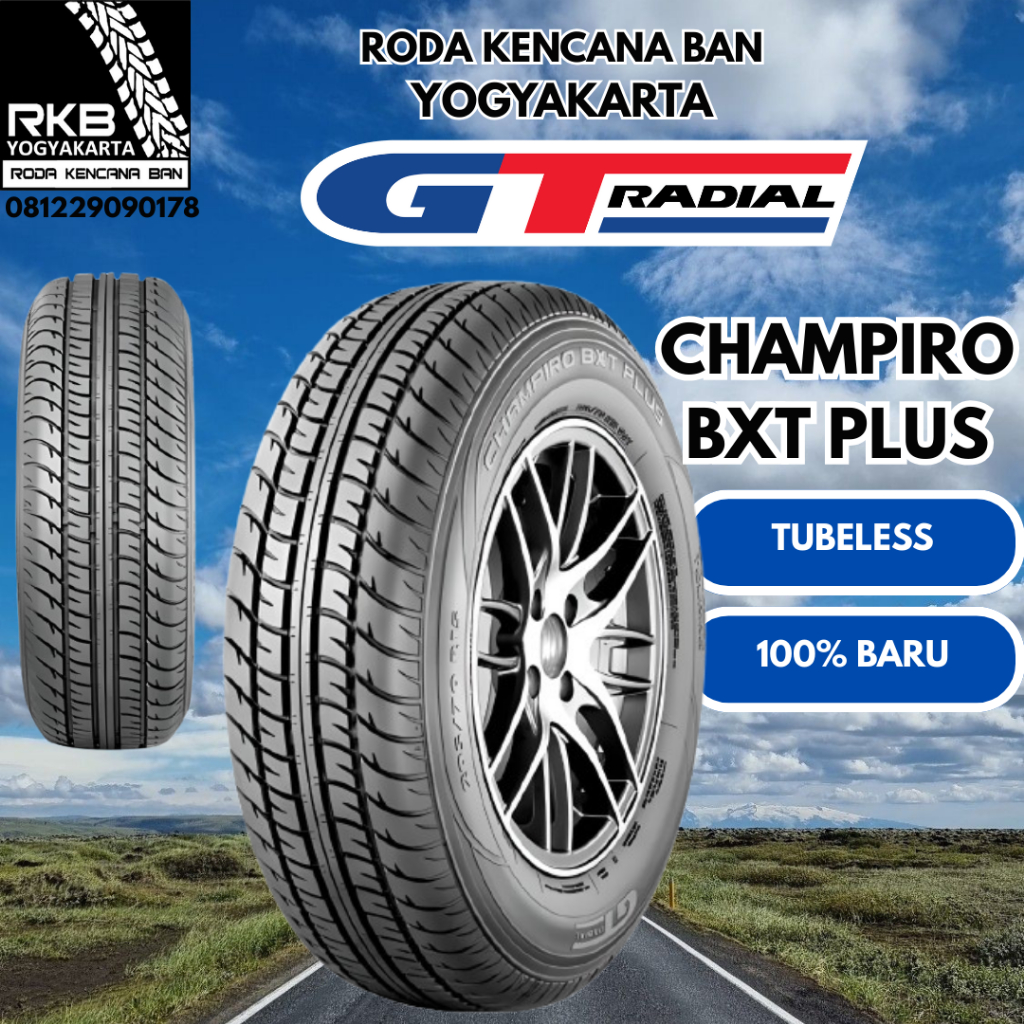 BAN MOBIL RING 12 -  GT RADIAL BXT PLUS 175/70 R12 - BAN MOBIL CARRY FUTURA ZEBRA