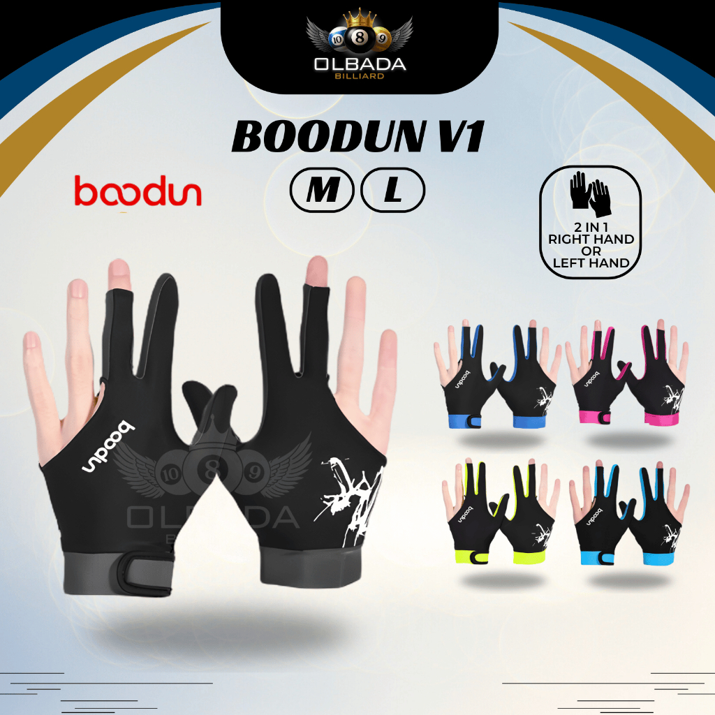 Sarung Tangan Billiard BOODUN Lycra Anti Slip