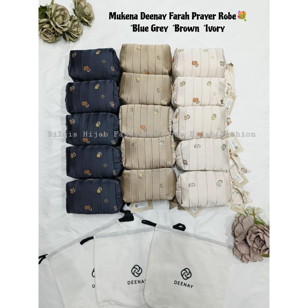 Deenay Mukena Farah Prayer Robe Terbaru. Farah Prayer Robe Mukena Deenay Terbaru. Mukena Deenay. Far