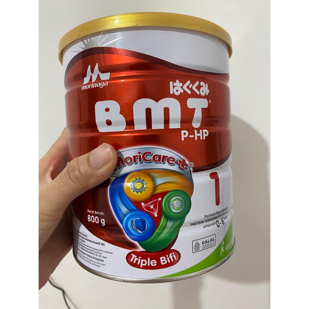 kaleng susu bekas morinaga bmt php 800 gram