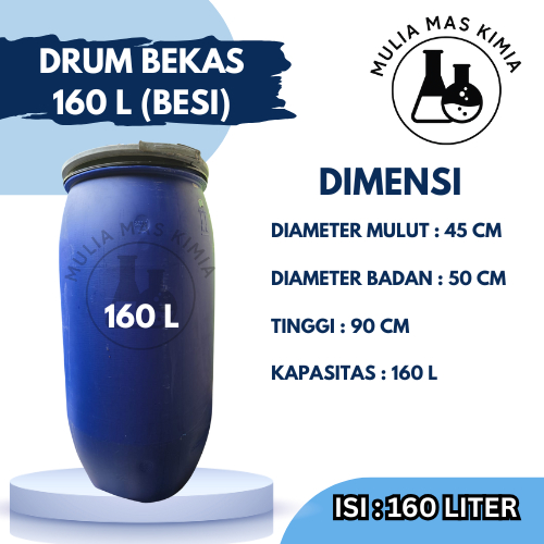 DRUM BEKAS PLASTIK KAPASITAS 160 LITER