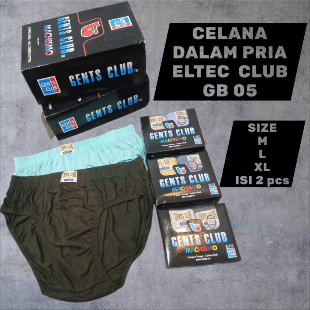 (2pcs) CELANA DALAM PRIA ELTEC CLUB